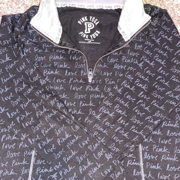 PINK long sleeve Quarter Zip Up - Picture 7 of 7